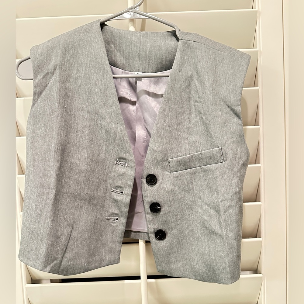 W omens cropped vest